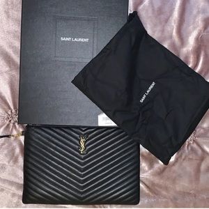 Authentic YSL leather pouch/purse
